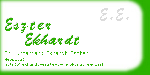 eszter ekhardt business card